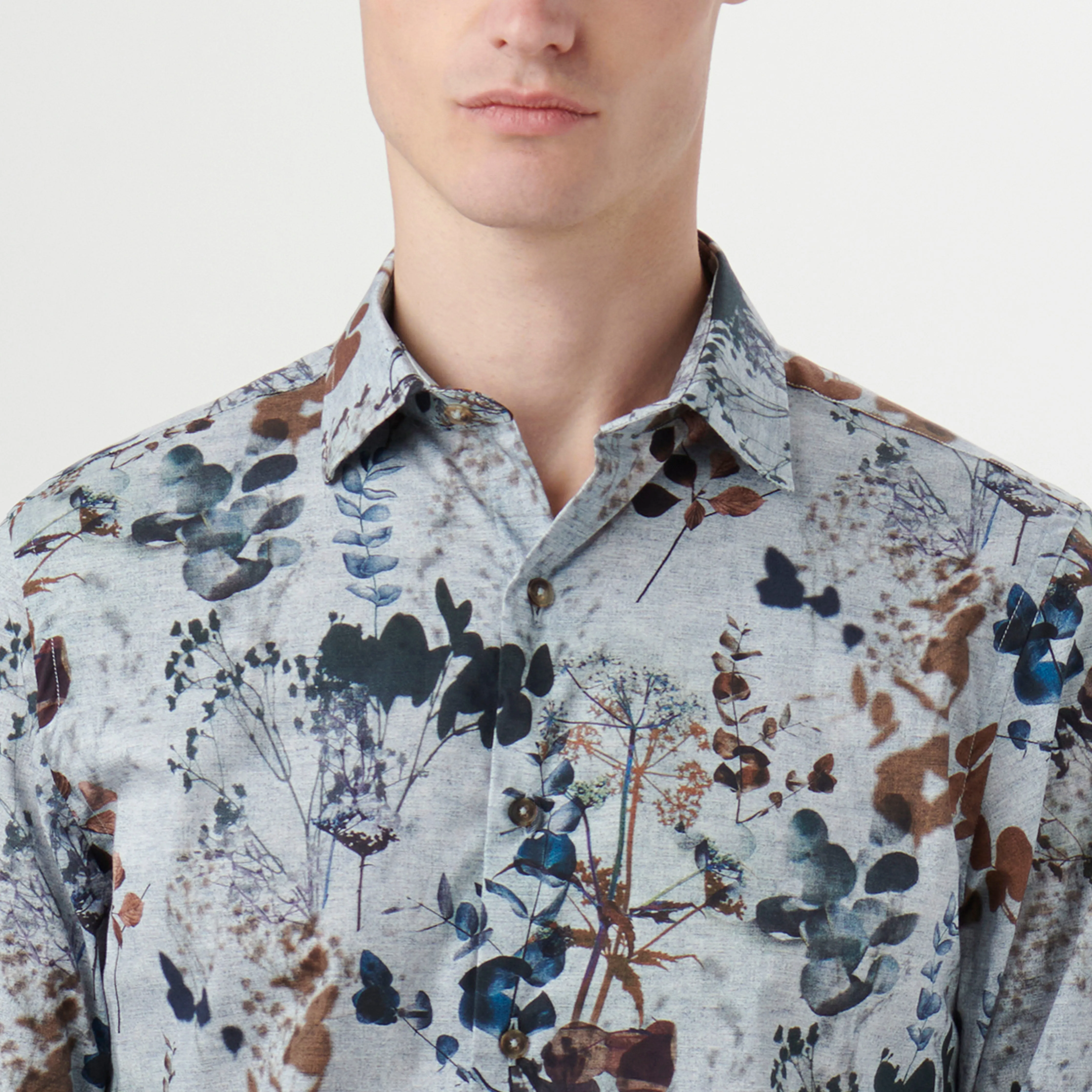 Julian Leaf Print Shirt