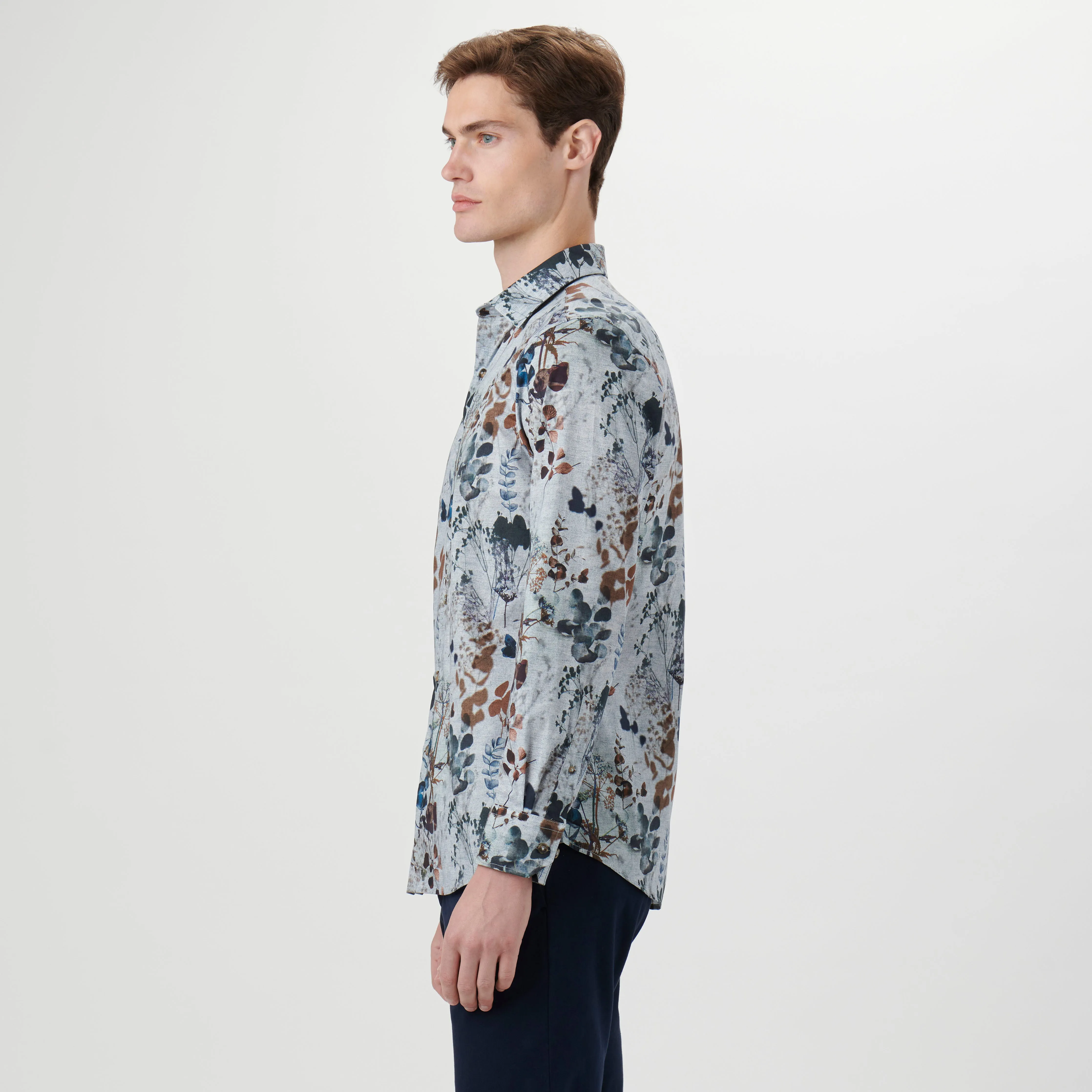 Julian Leaf Print Shirt