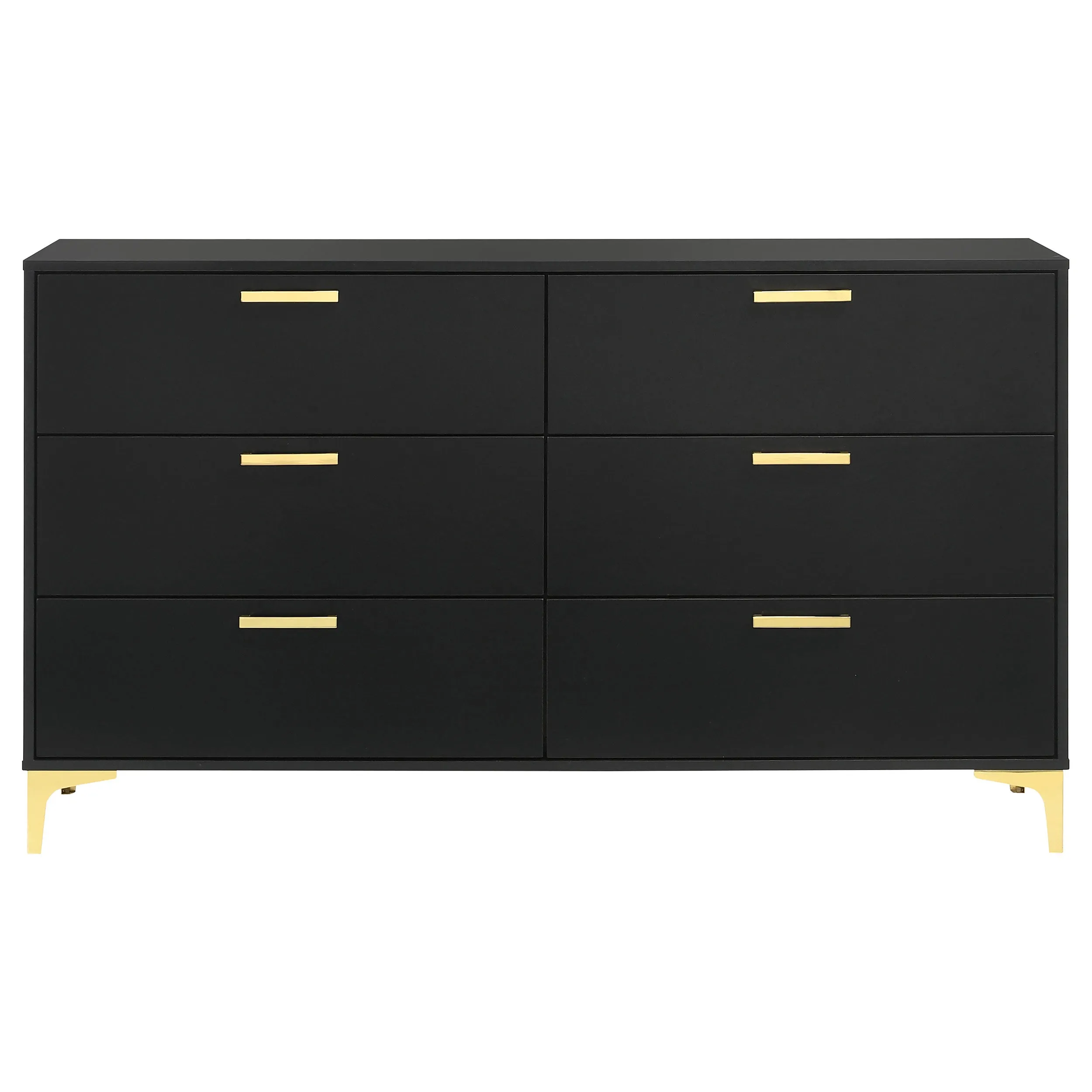 Kendall 6-drawer Dresser Black