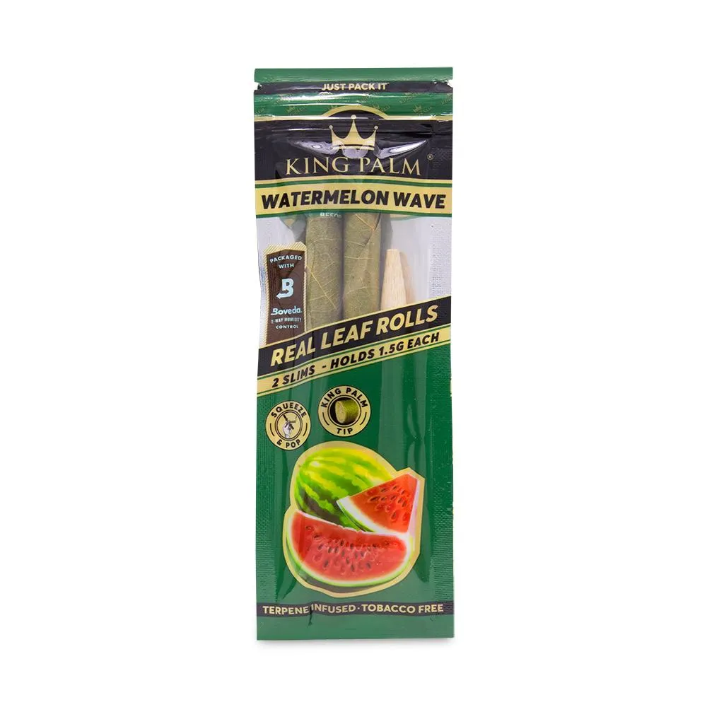 King Palm Slim Size - Watermelon Wave - 20ct - 2pk