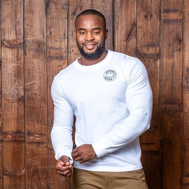 Kingsley Looped Nguni Corp Longsleeve Tee - Pelican
