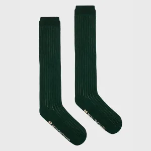 Knee-High Unisex Cotton Socks | Green