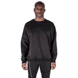 Kollar Contrast Rib Crewneck Black Men CTRCN-BLK