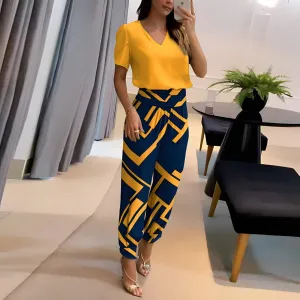 Ladies Chic Blouse & Trousers Ensemble