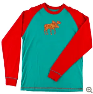 Lazy One Patterned Moose Pj Tee