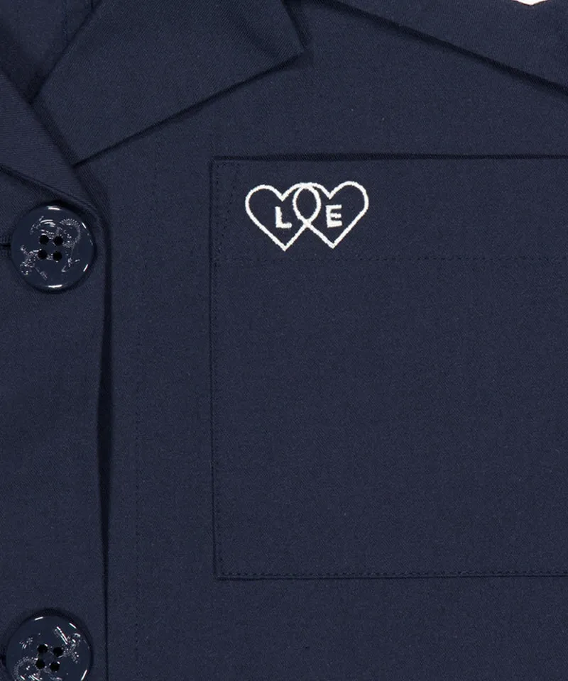LE SONNET Sailor Marine Jacket - Navy