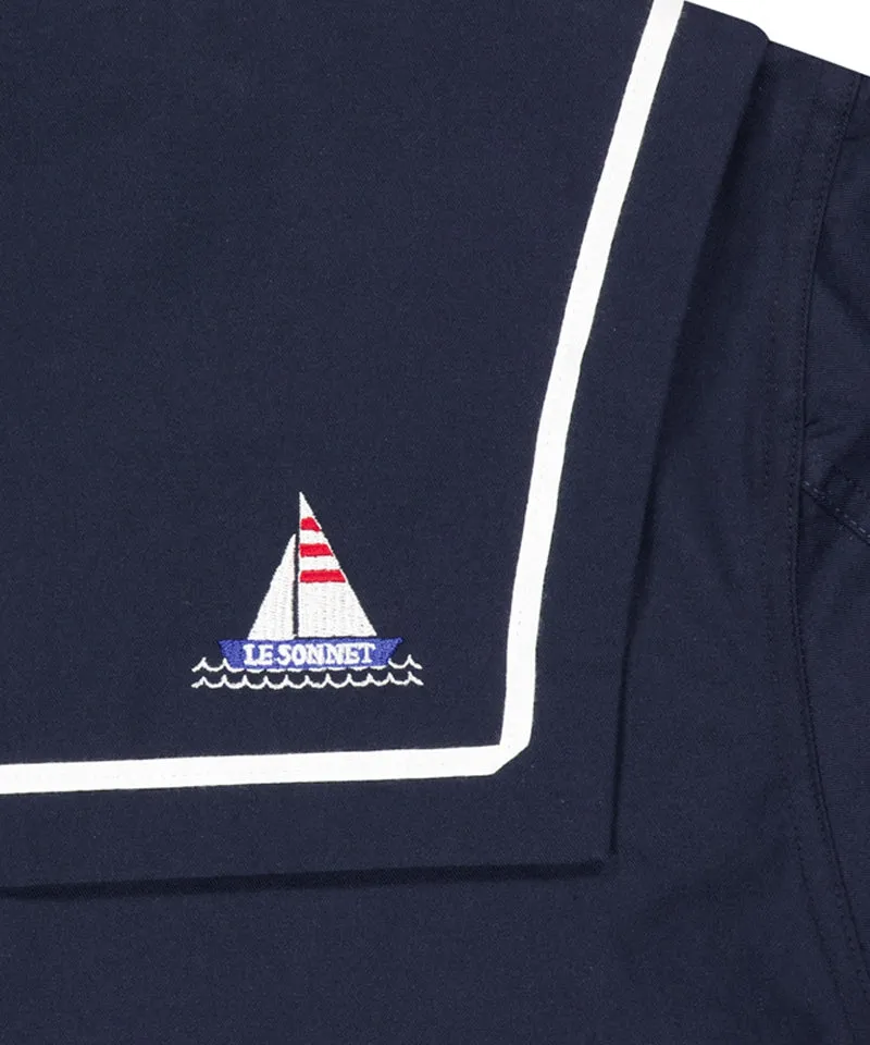 LE SONNET Sailor Marine Jacket - Navy