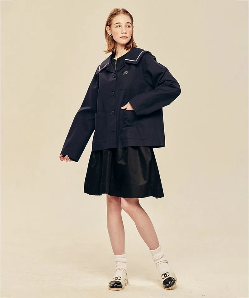 LE SONNET Sailor Marine Jacket - Navy