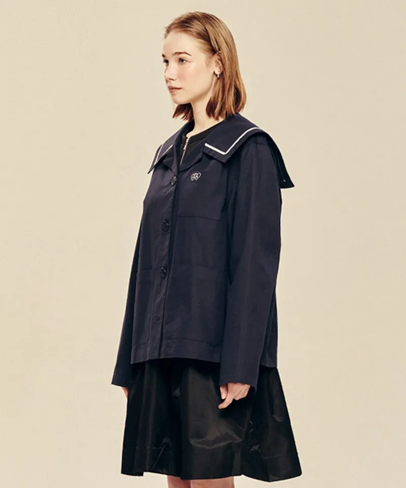 LE SONNET Sailor Marine Jacket - Navy