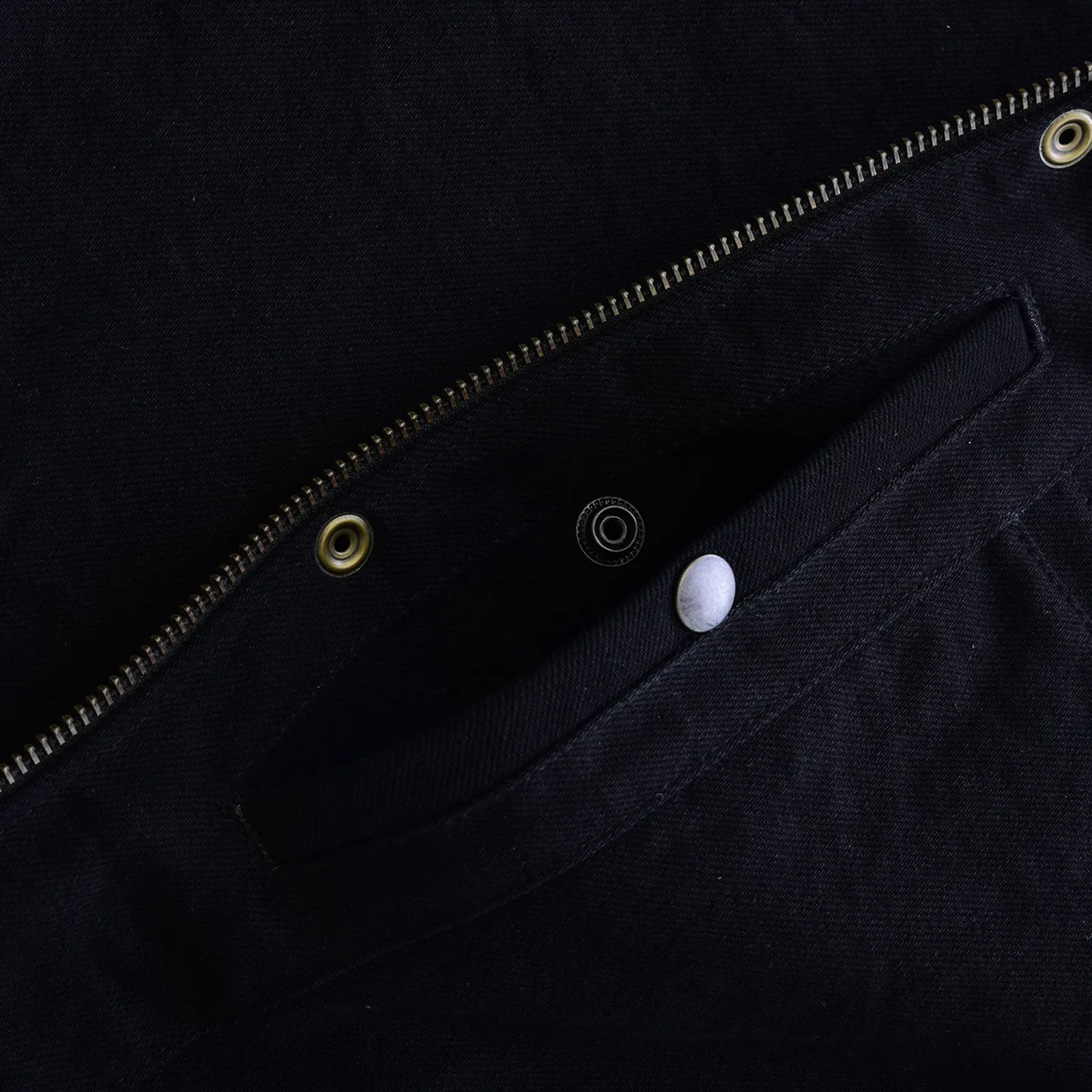Leatherick Anarchy Club Trim Denim Leather Vests