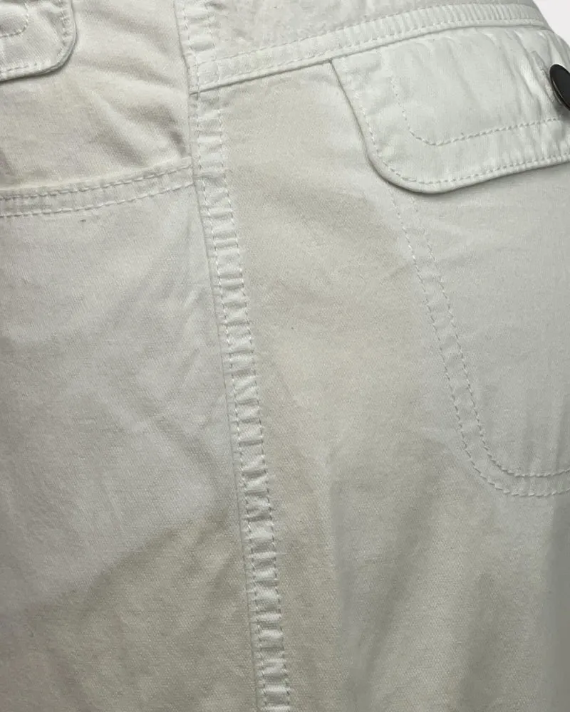 Lee White Comfort Waistband Denim Shorts (W31)