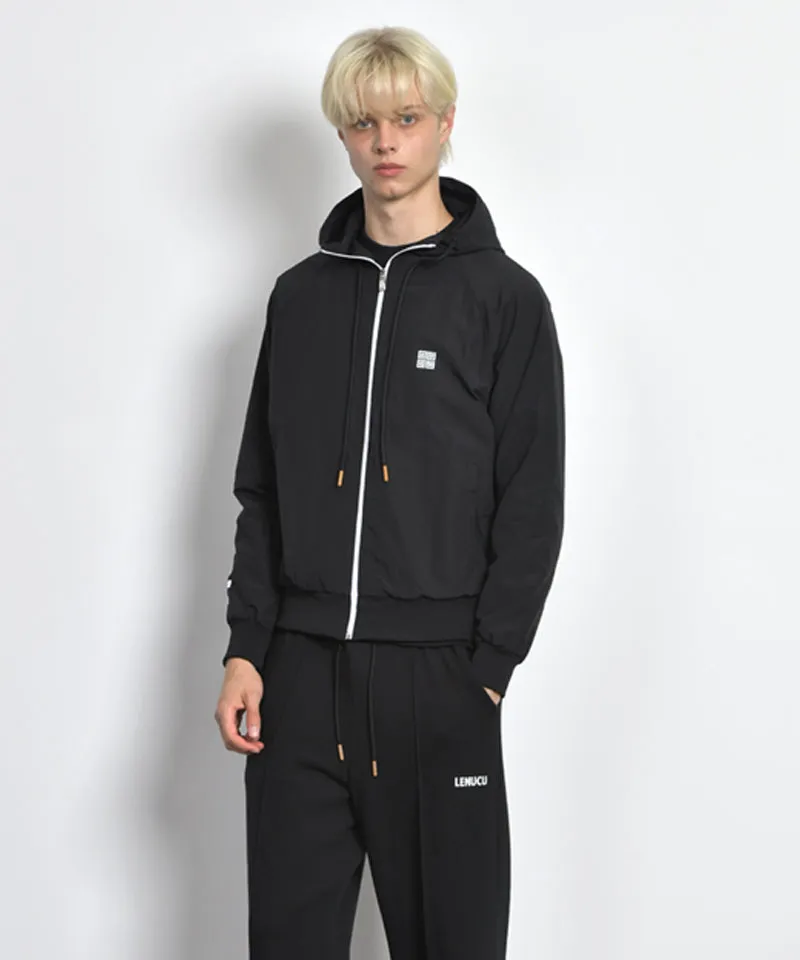 LENUCU Universal Napping Hooded Jacket Anorak - Black