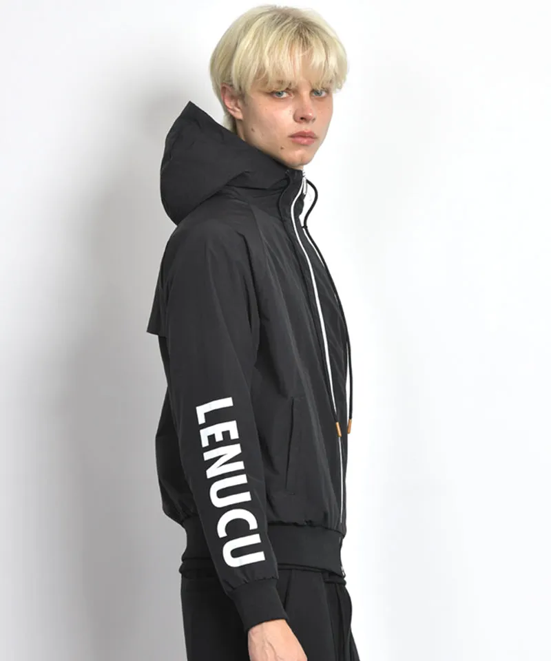 LENUCU Universal Napping Hooded Jacket Anorak - Black