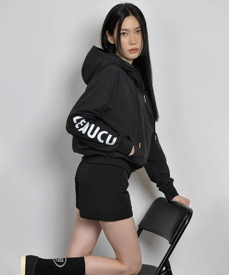 LENUCU Universal Napping Hooded Jacket Anorak - Black