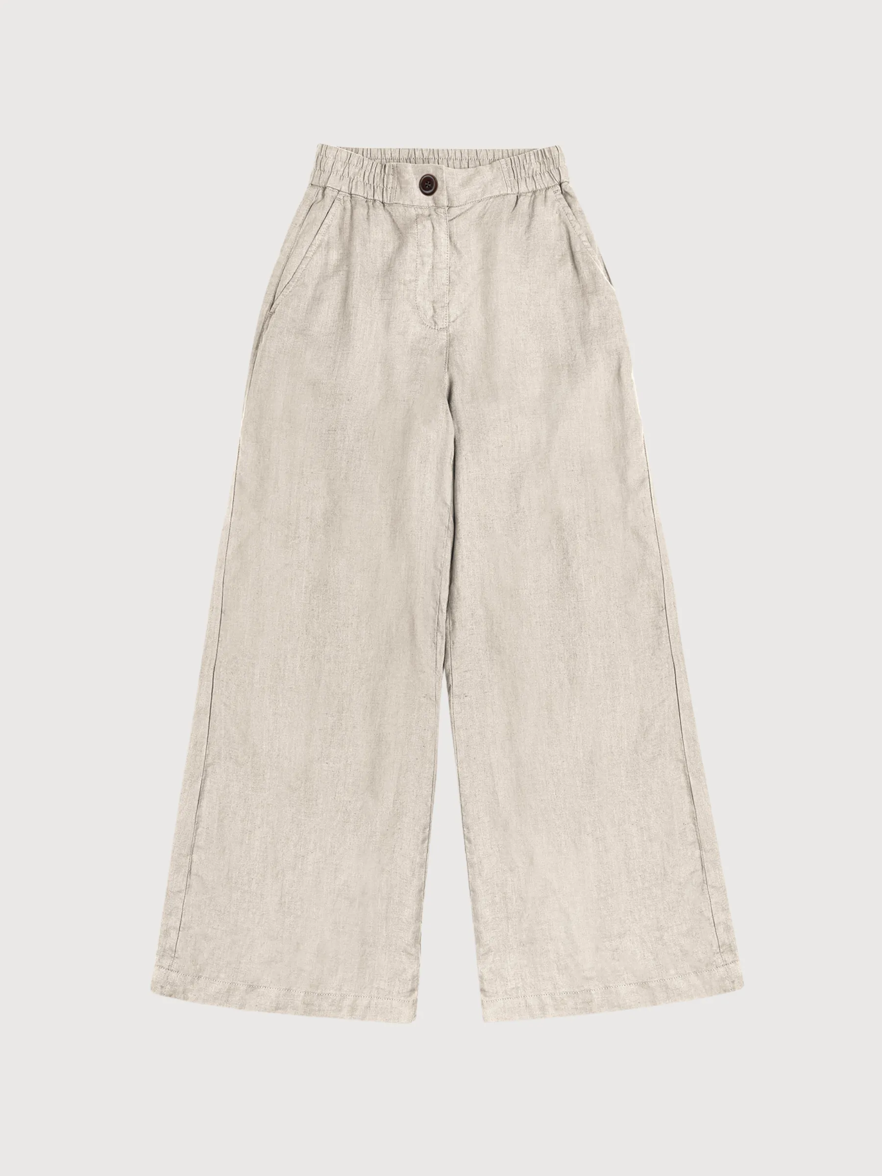 Lilian Trousers Undyed Linen | King Of Indigo