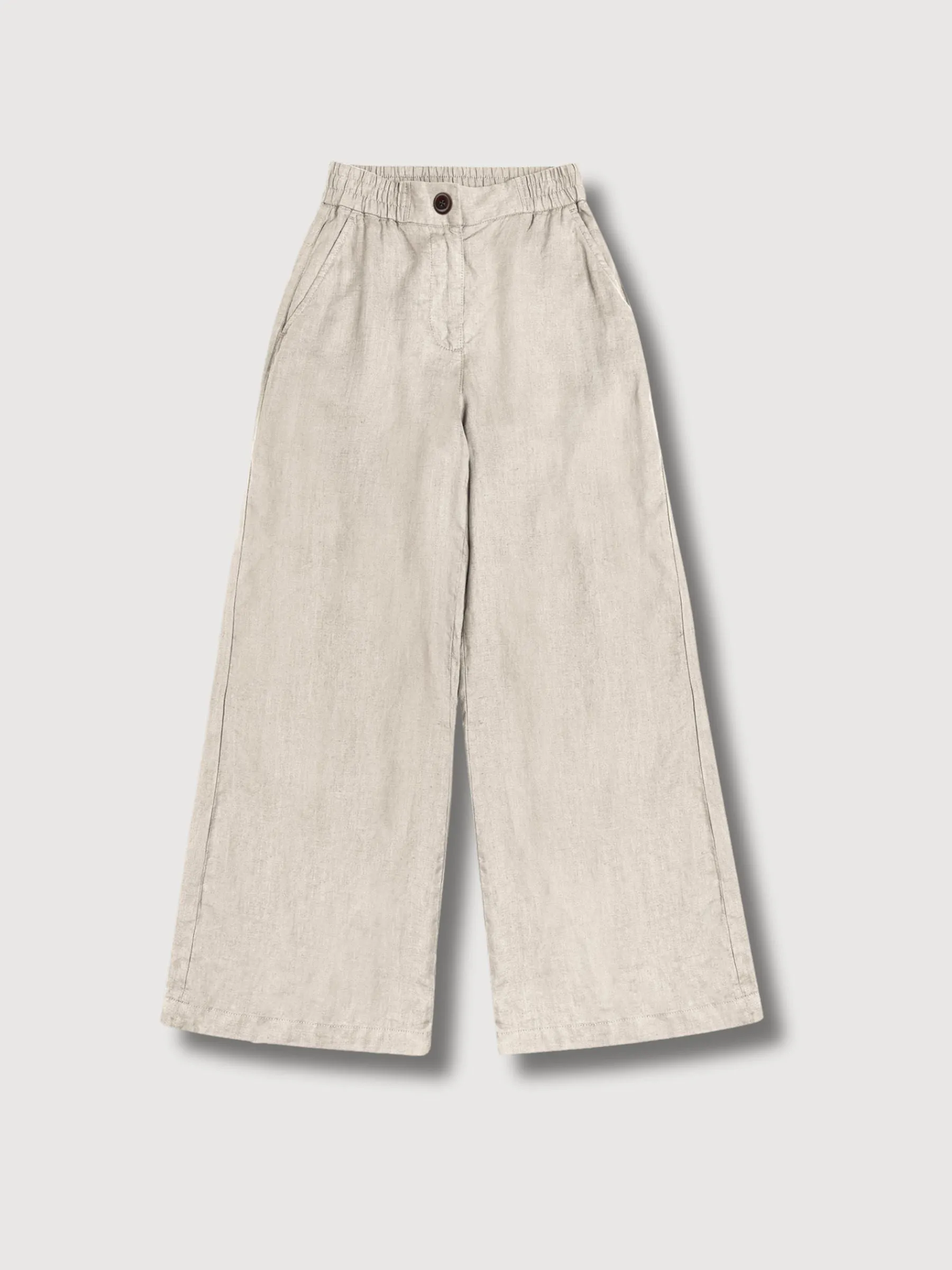 Lilian Trousers Undyed Linen | King Of Indigo