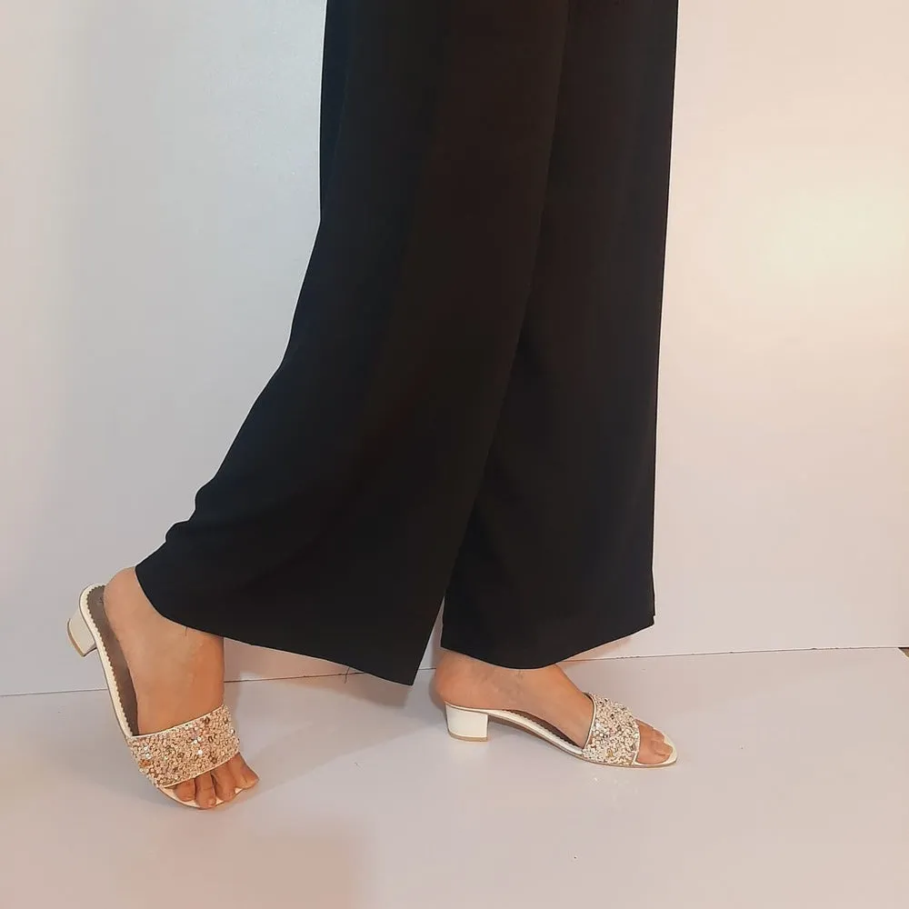 Linen Palazzo Trouser - Soft  - Black - ZT164