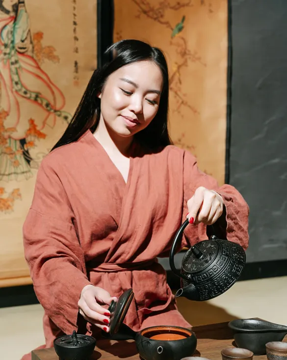 Linen Robe with matching Towel  I Organic, eco-friendly and breathable