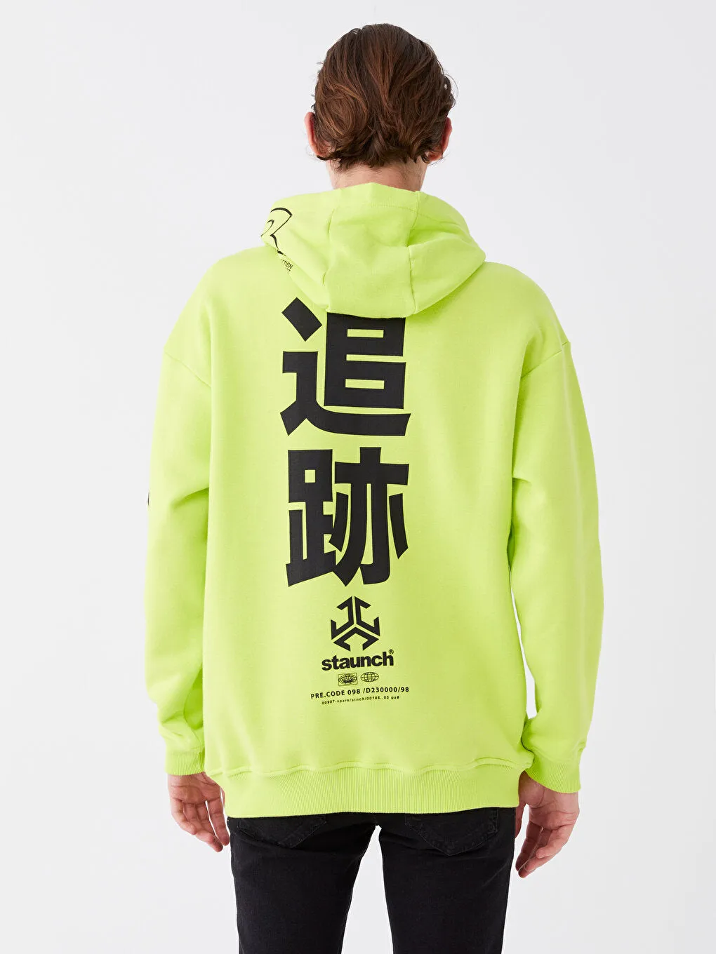 Long Sleeve Printed Men Hoodie