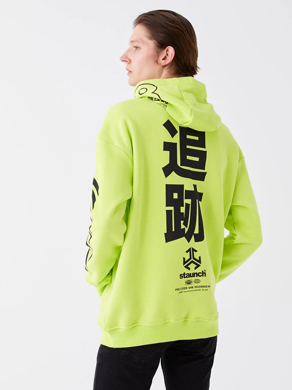 Long Sleeve Printed Men Hoodie