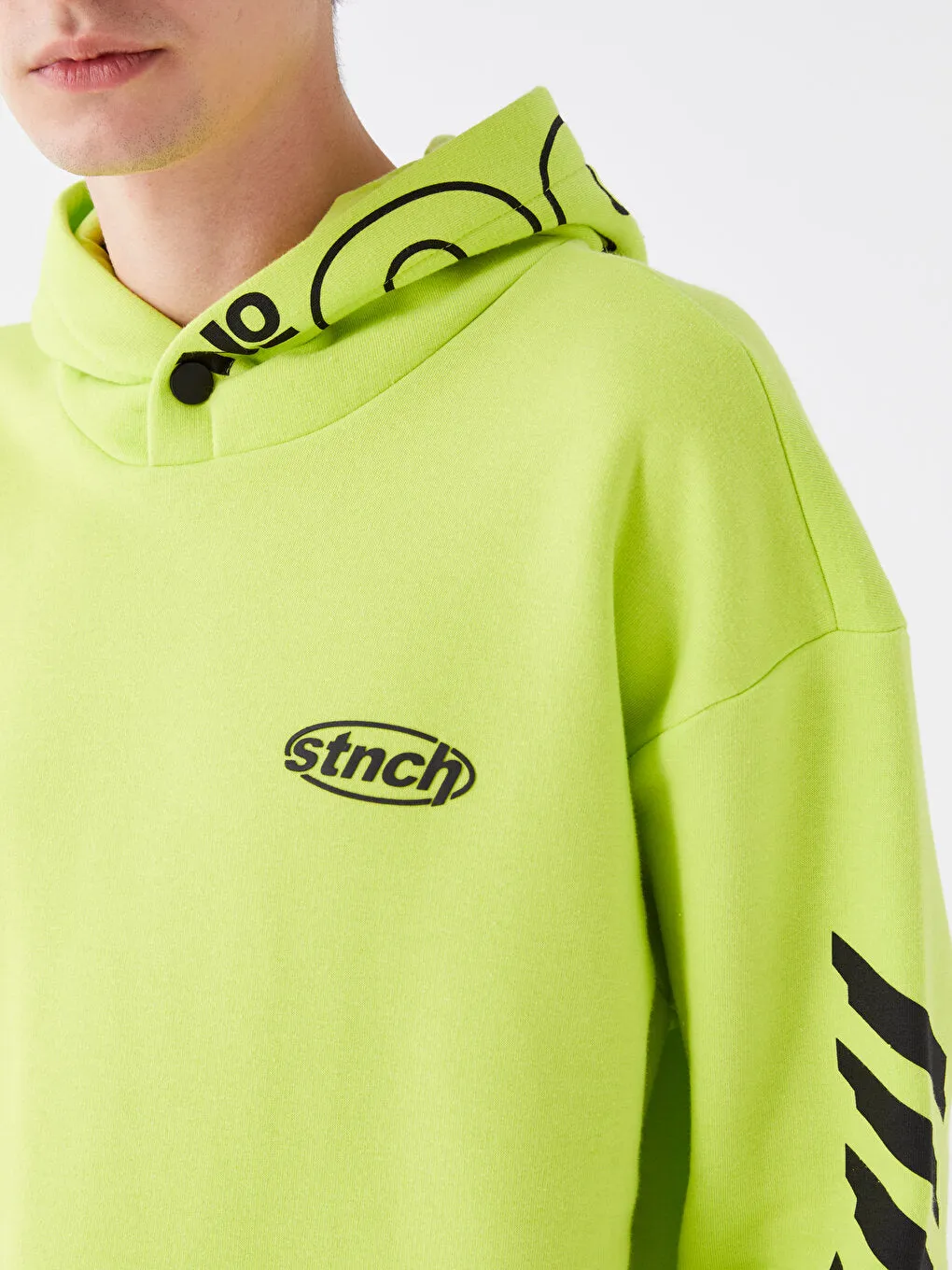 Long Sleeve Printed Men Hoodie