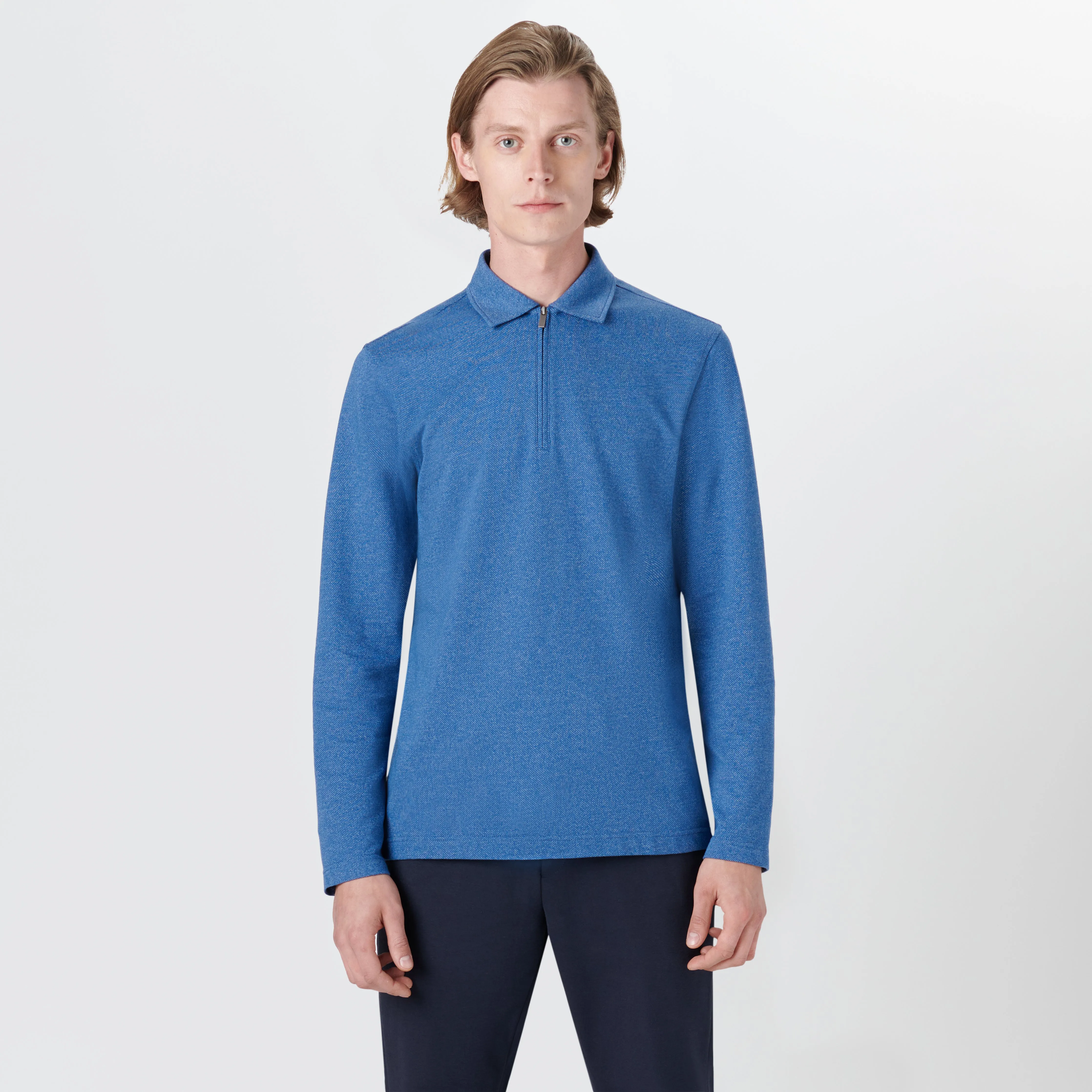 Long Sleeve Quarter Zip Polo