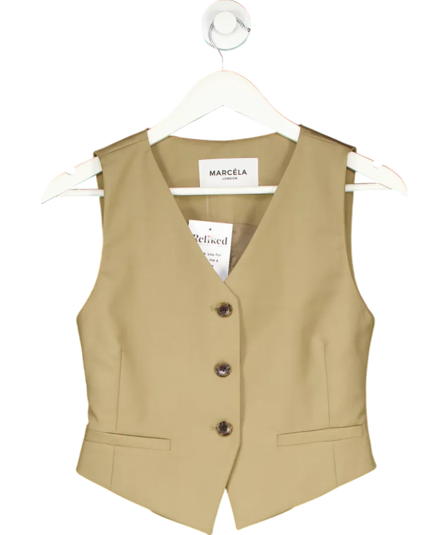 Marcela London Green Gilda Vest Waistcoat One Size