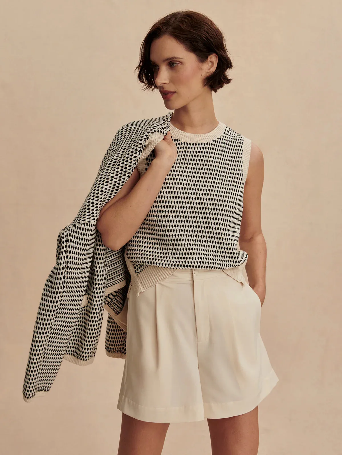 Mariya Easy Pleat Short 4.5" - Birch