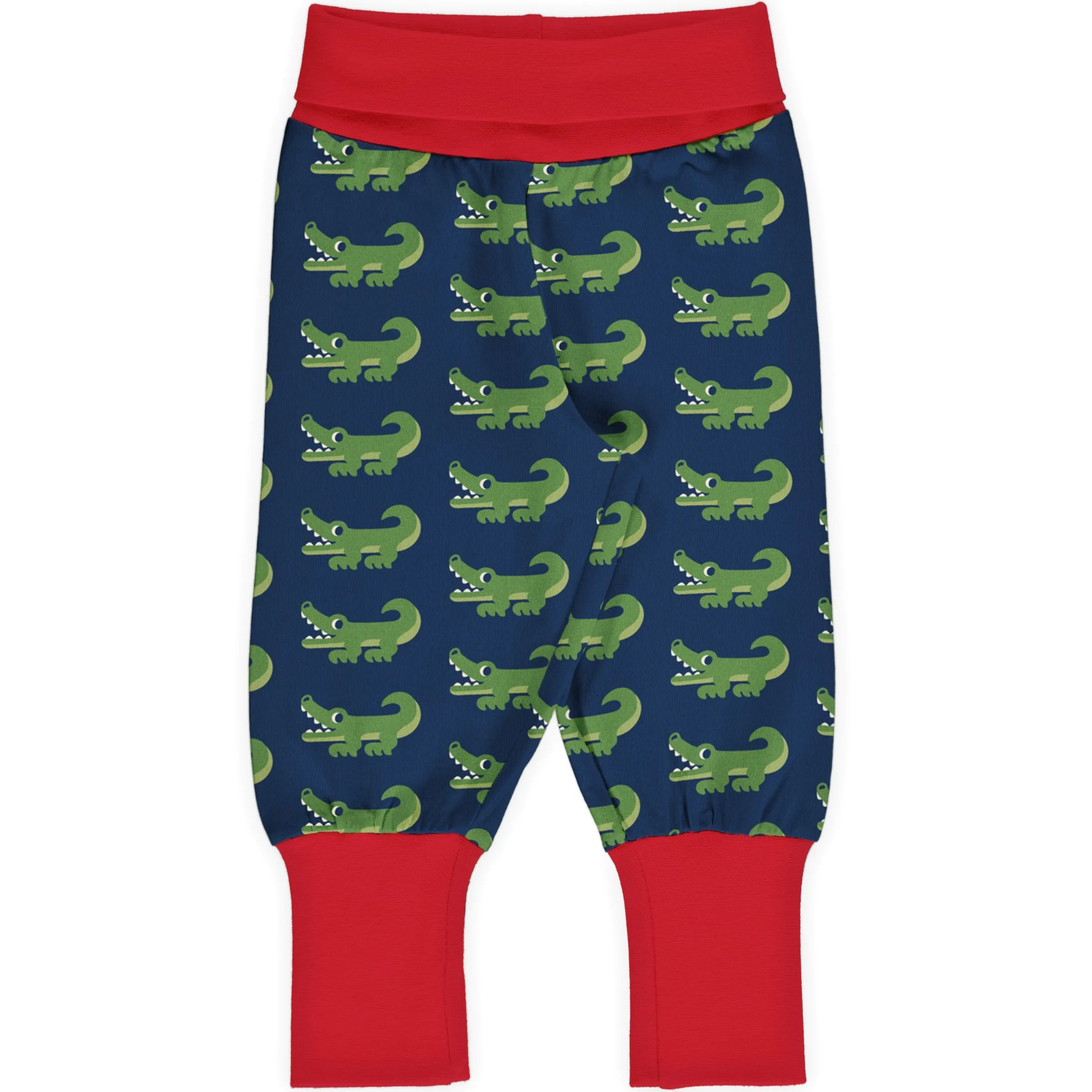 Maxomorra Rib Pants - Crocodile