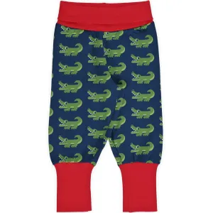 Maxomorra Rib Pants - Crocodile