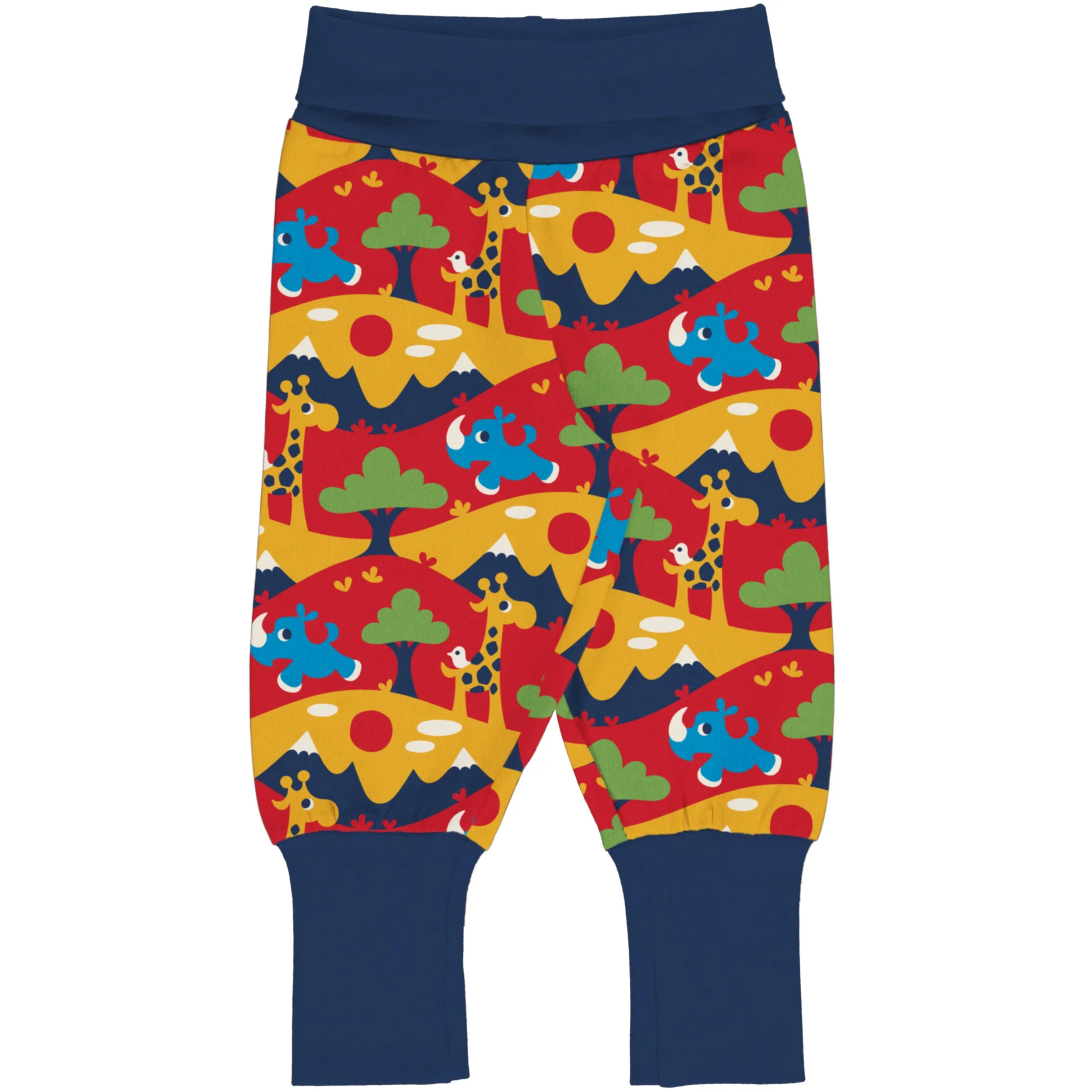 Maxomorra Rib Pants - Savanna