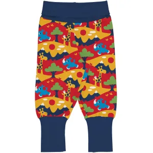 Maxomorra Rib Pants - Savanna