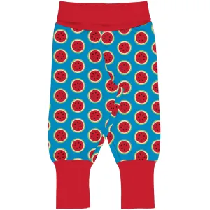 Maxomorra Rib Pants - Watermelon
