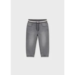 Mayoral Light Grey Soft Denim Joggers