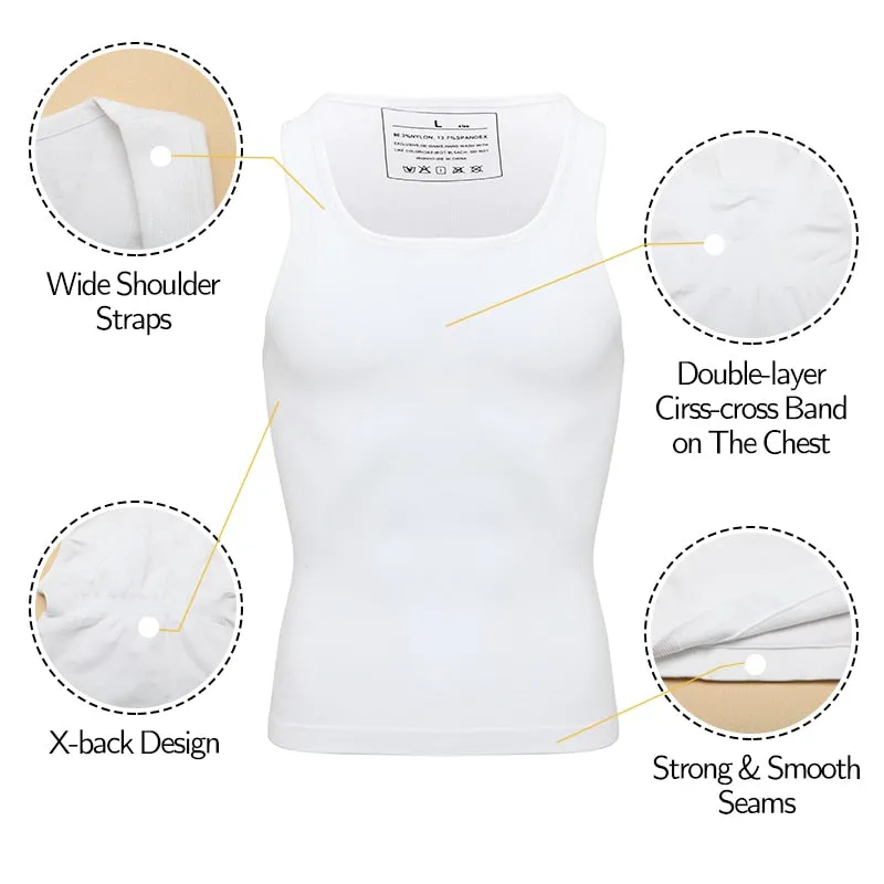 Men's Slimming Shirt Under Base Layer Weight Loss Body Shaper