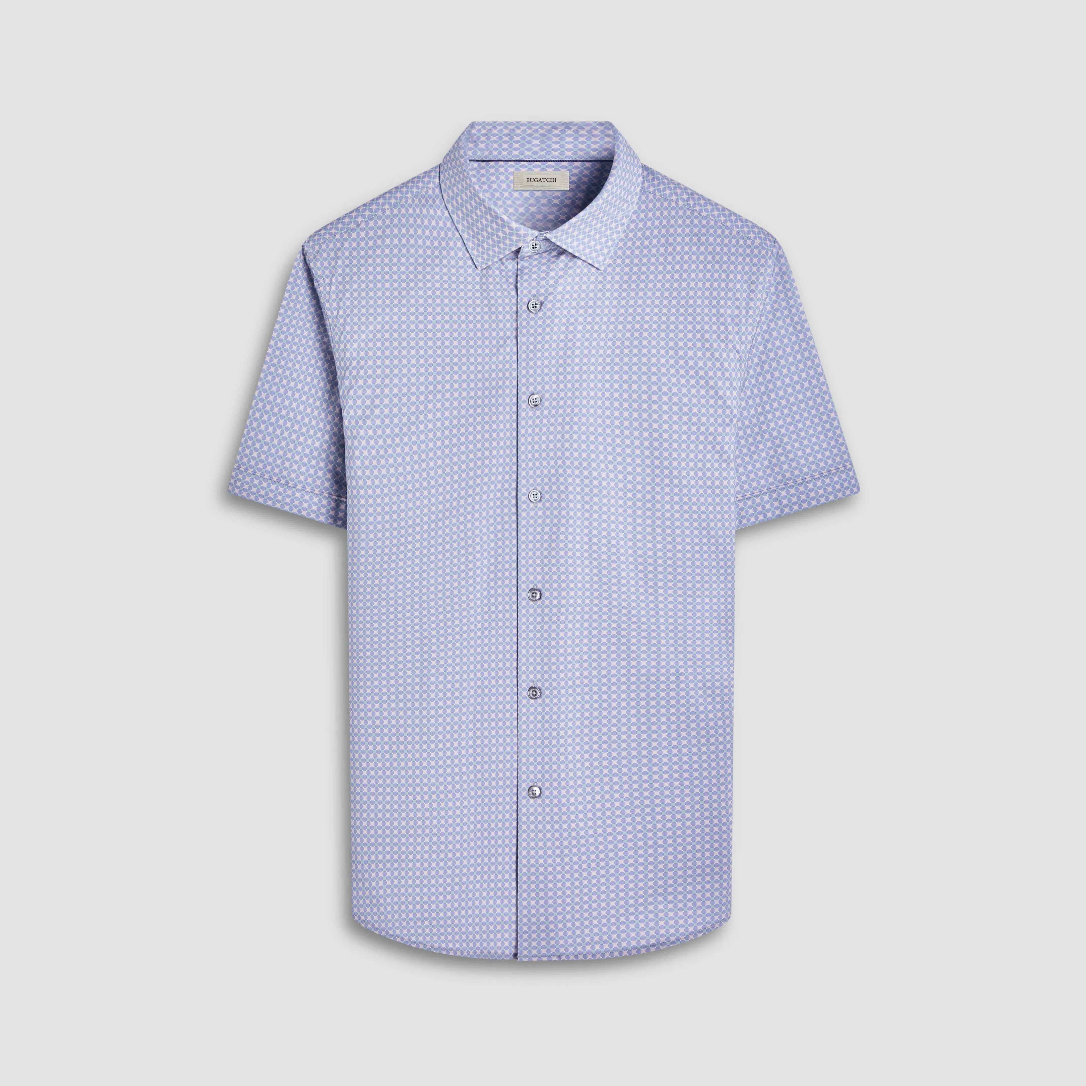 Miles Geometric OoohCotton Short-Sleeve Shirt