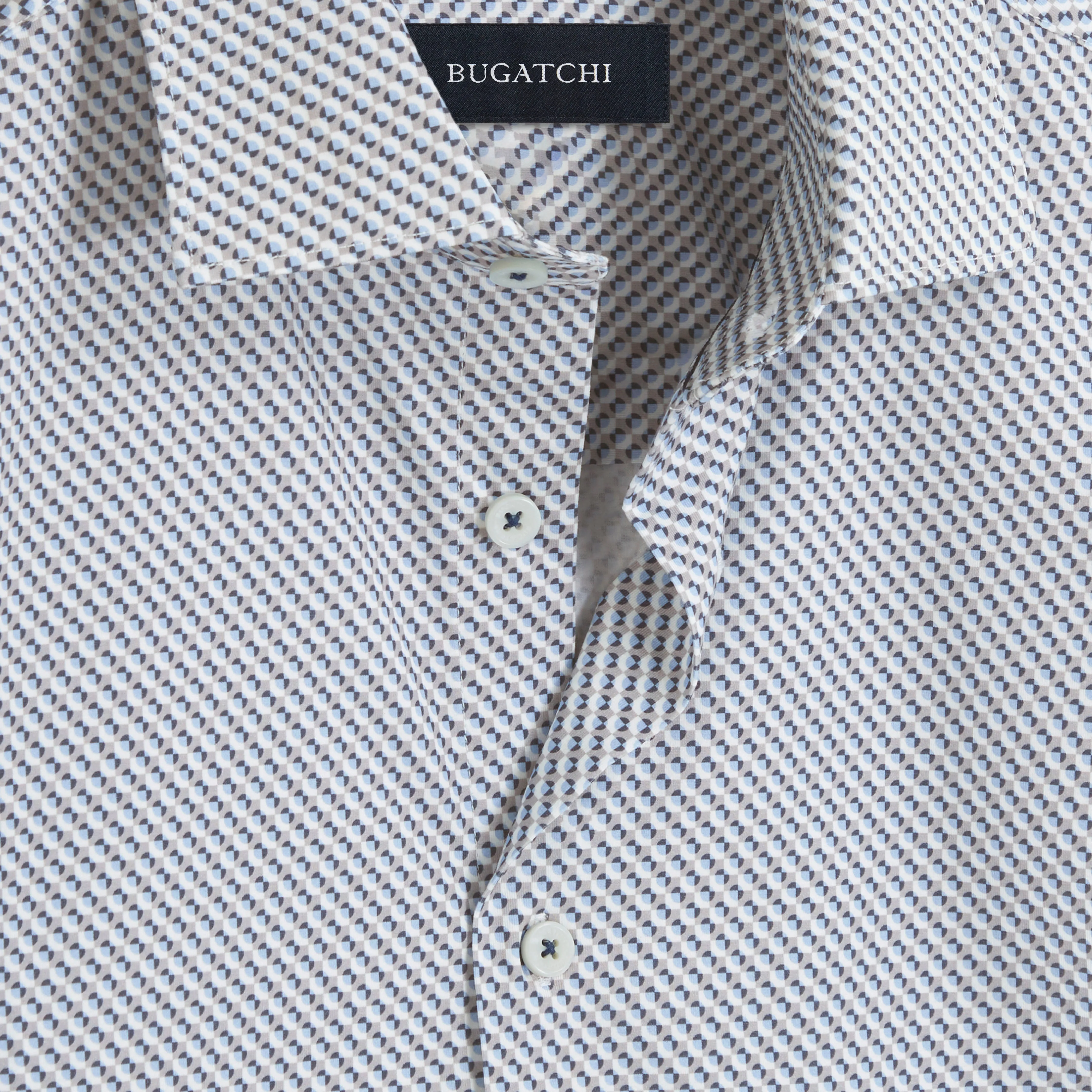 Miles Geometric OoohCotton Short Sleeve Shirt
