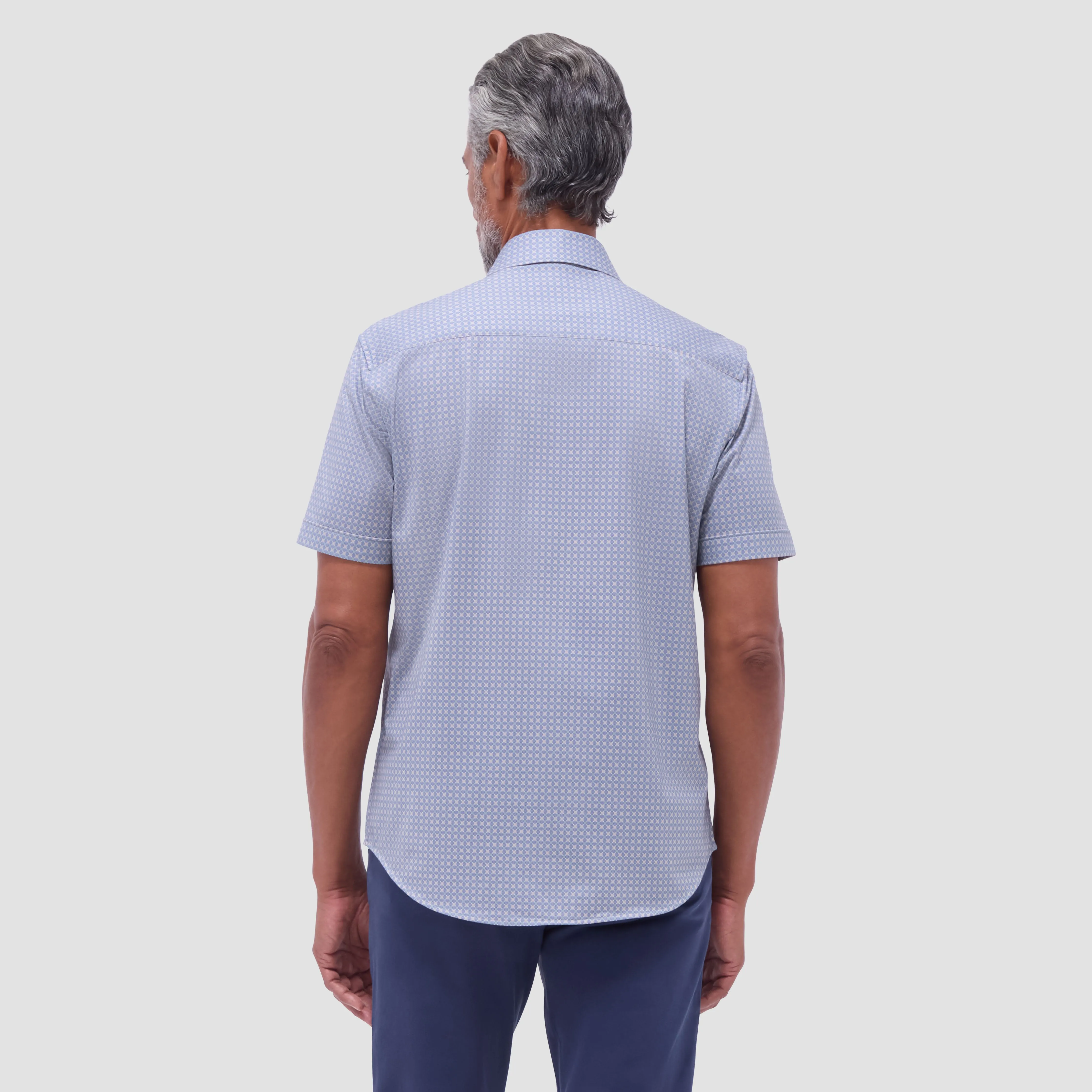 Miles Geometric OoohCotton Short-Sleeve Shirt