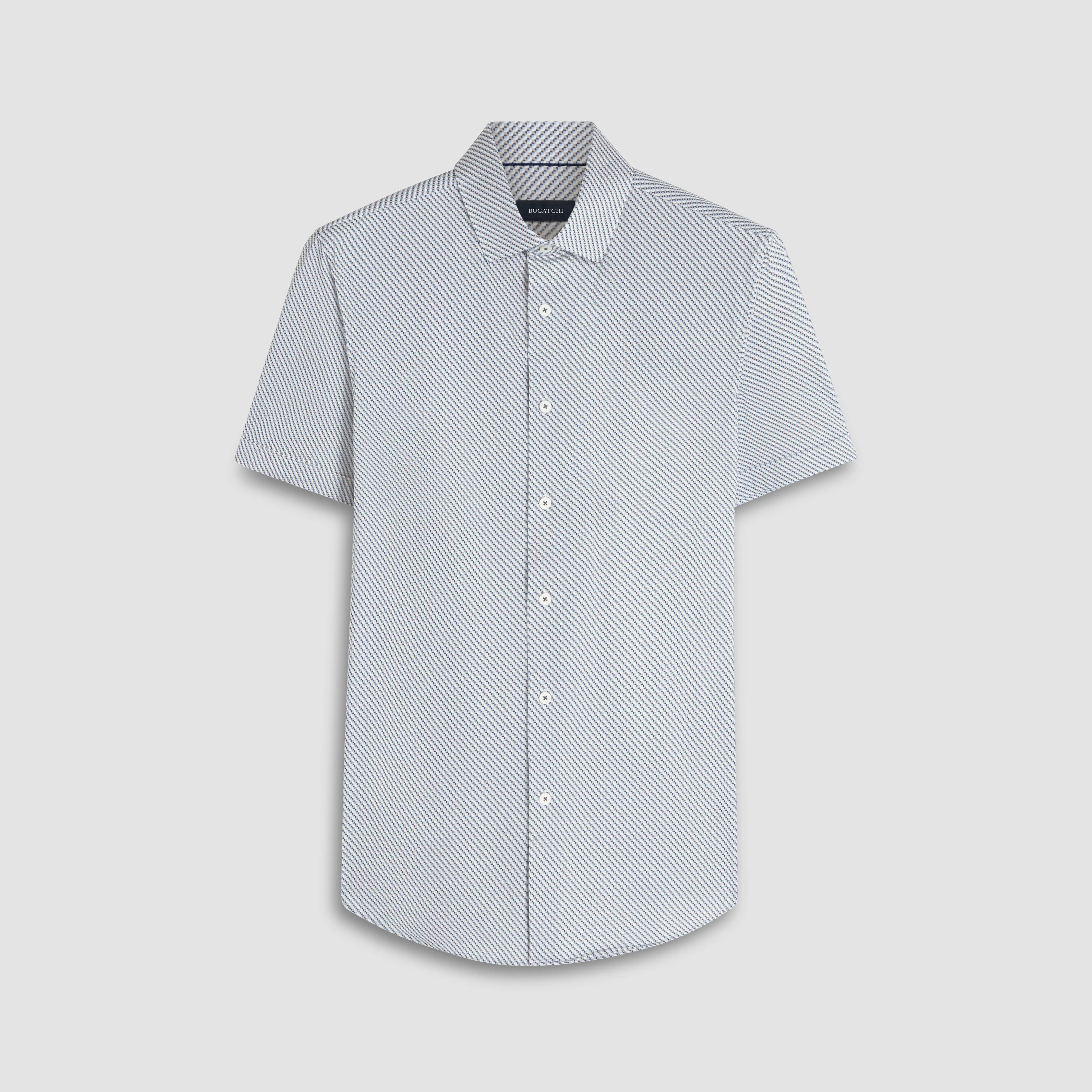Miles Geometric OoohCotton Short Sleeve Shirt