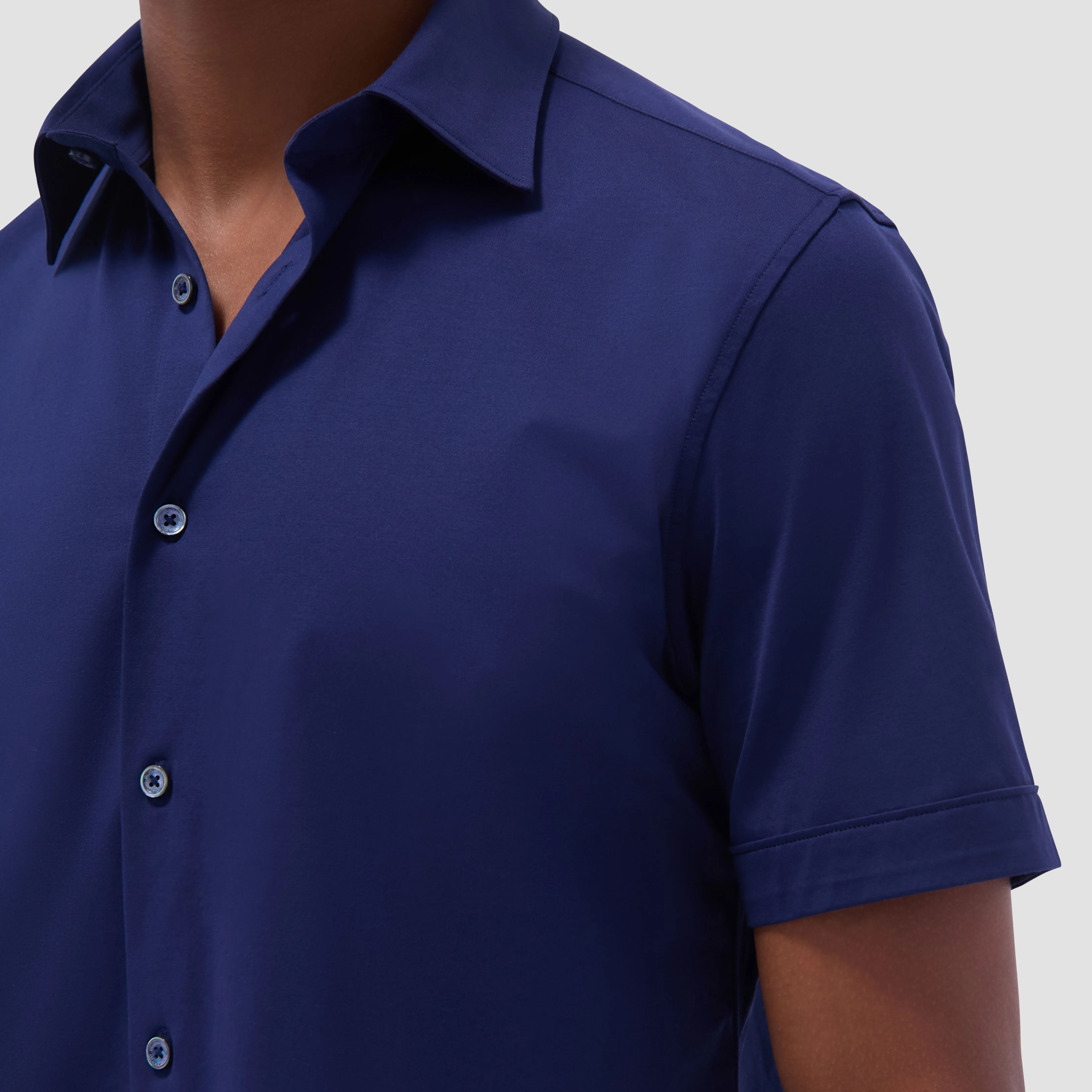 Miles Solid OoohCotton Short Sleeve Shirt