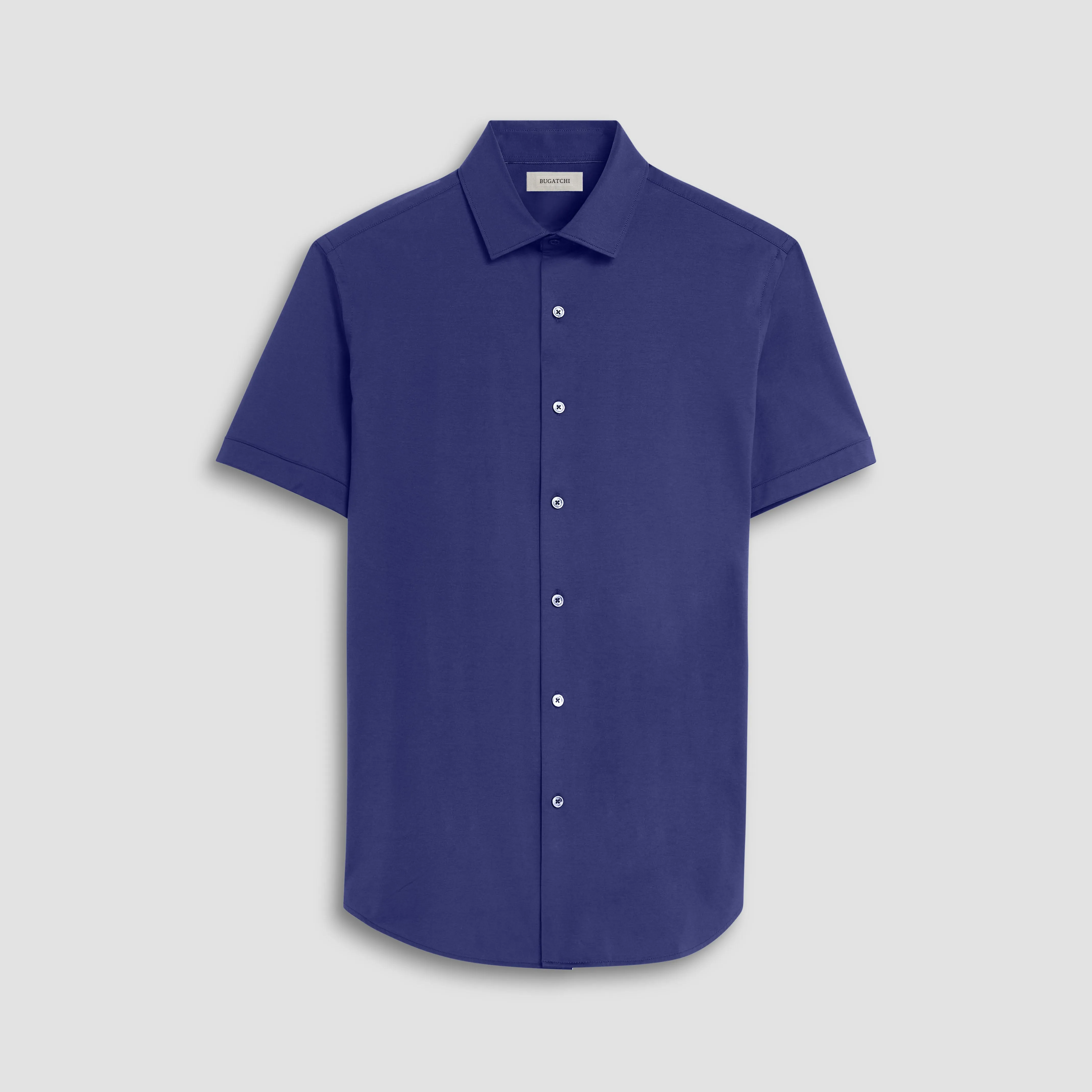 Miles Solid OoohCotton Short Sleeve Shirt