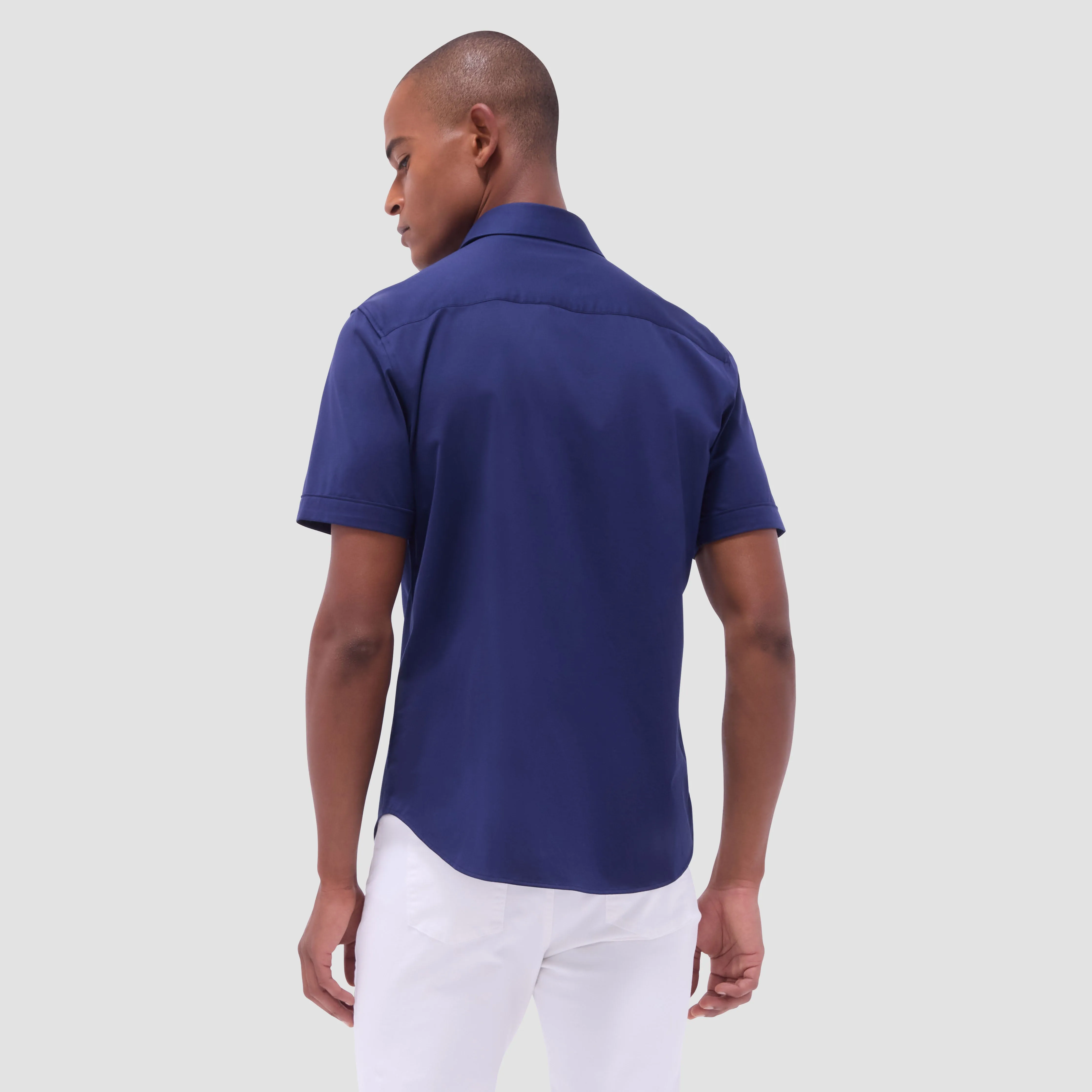 Miles Solid OoohCotton Short Sleeve Shirt