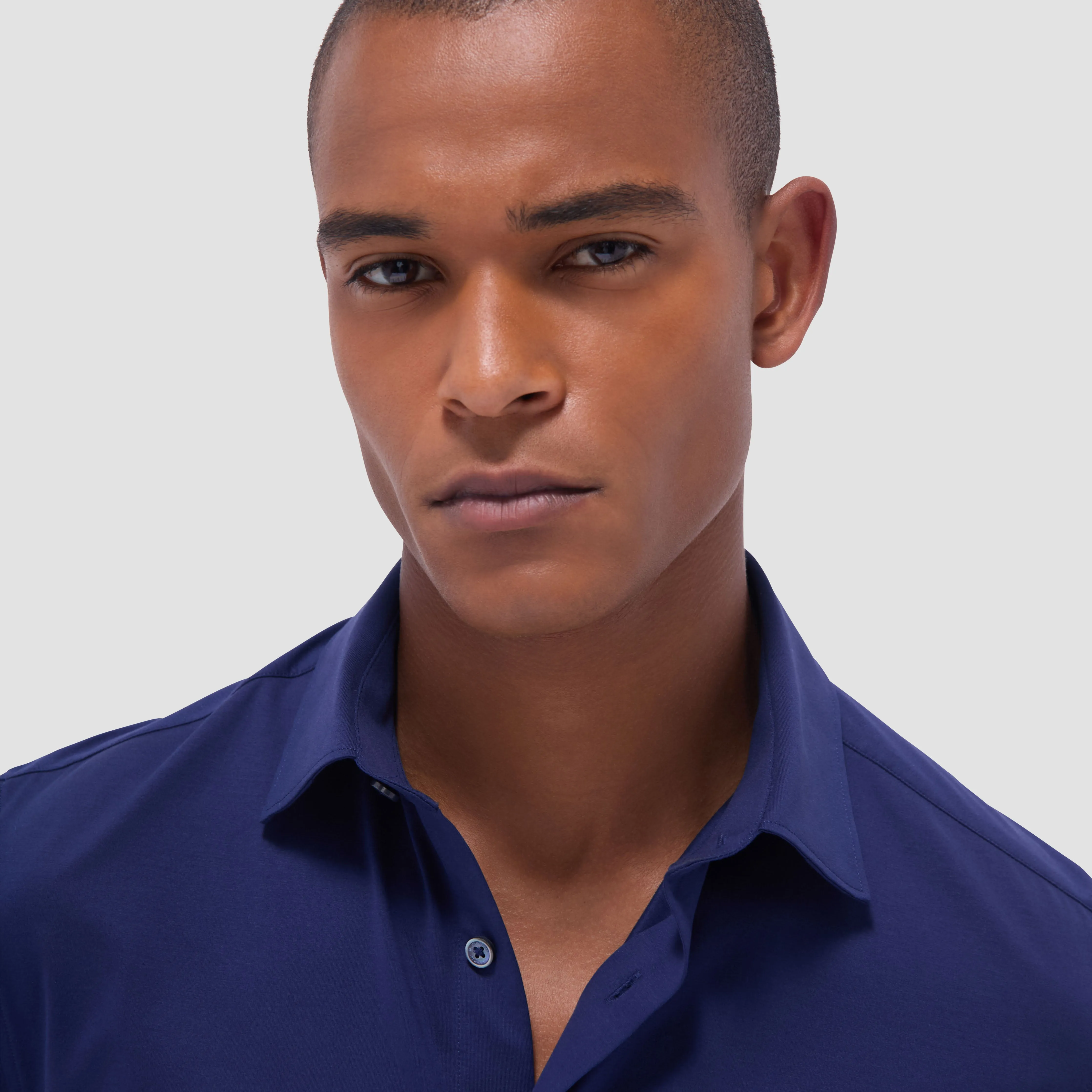 Miles Solid OoohCotton Short Sleeve Shirt