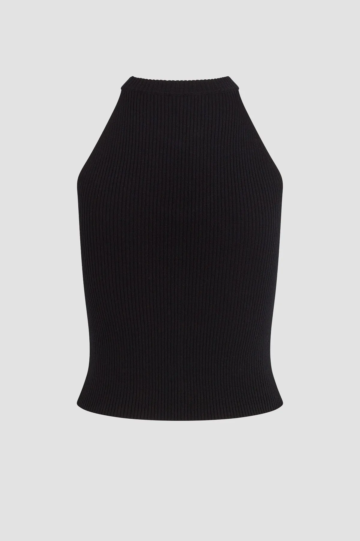 Mock Neck Keyhole Racer Tank