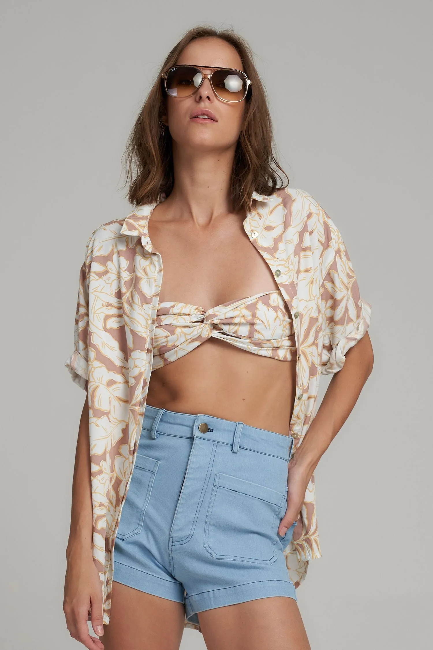 Molly Shorts- Pale Blue