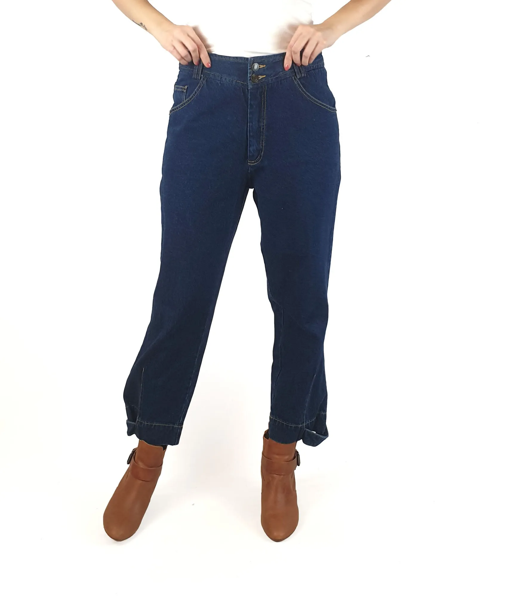 Morrison dark blue denim jeans size 2, best fits AU10