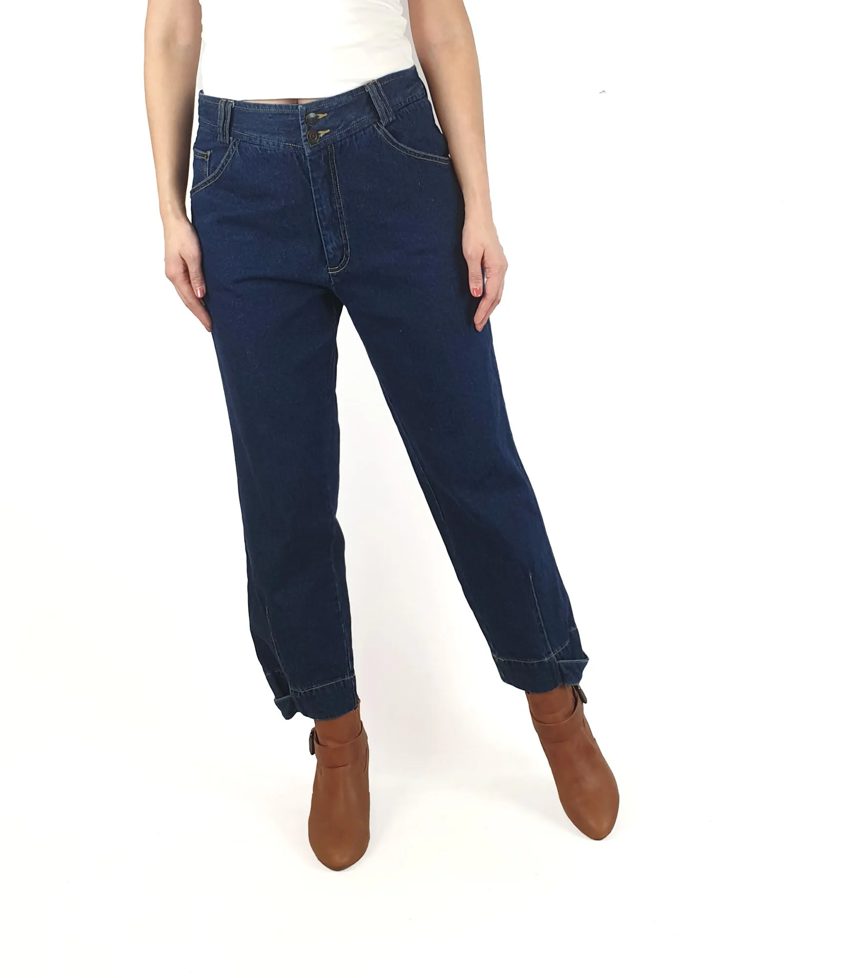 Morrison dark blue denim jeans size 2, best fits AU10