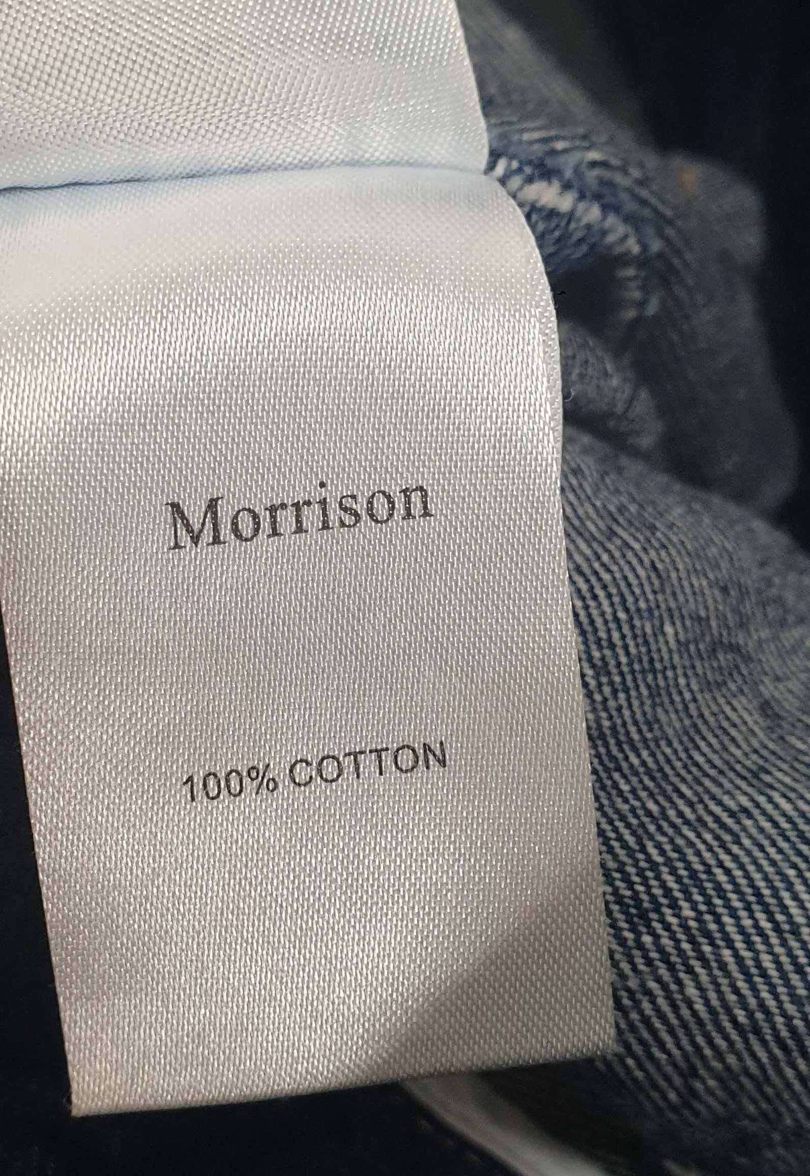 Morrison dark blue denim jeans size 2, best fits AU10