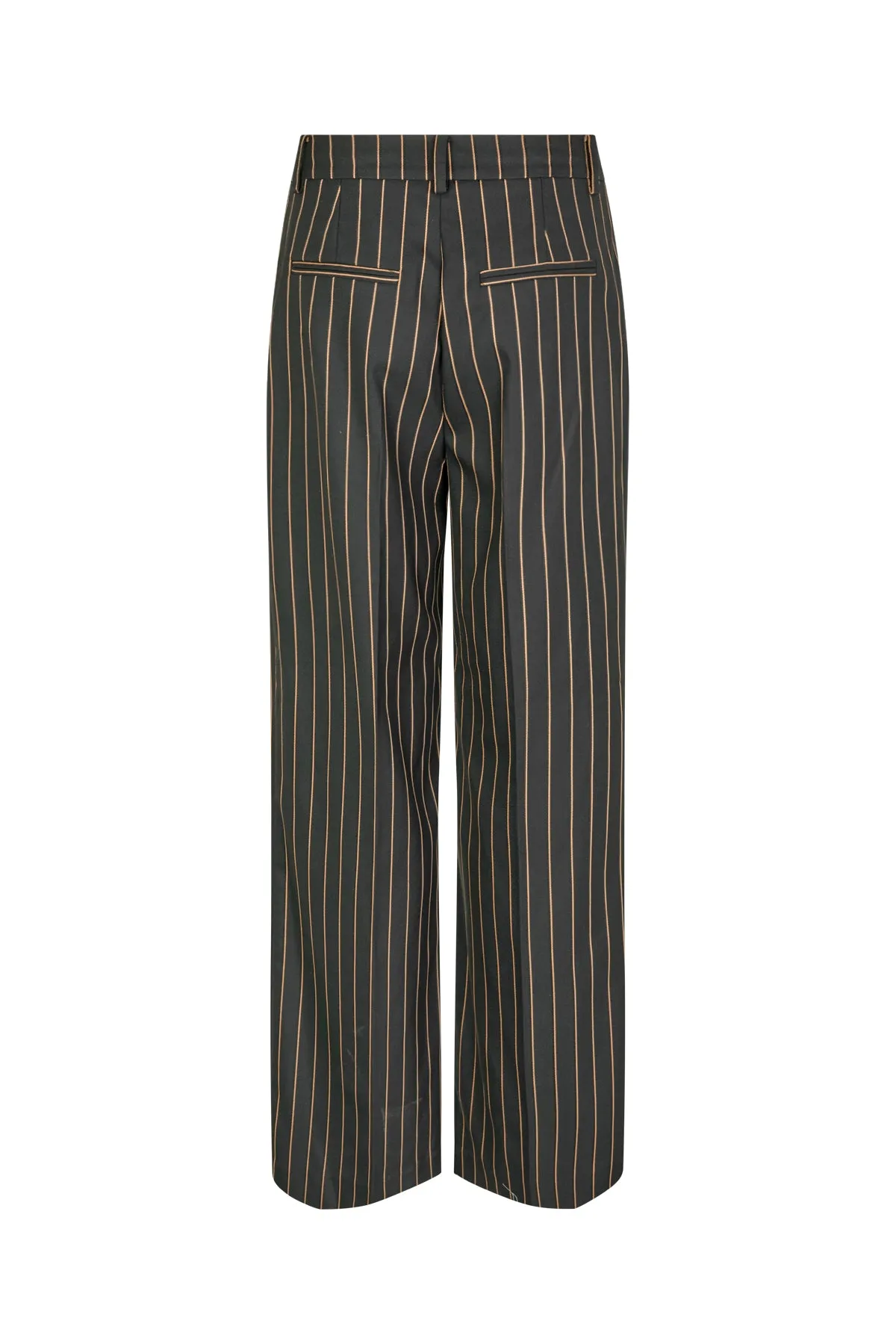 Nancycras Pants - Camel Pinstripe