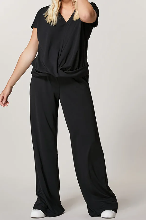 OLIVO INTERLOCK JERSEY TROUSERS